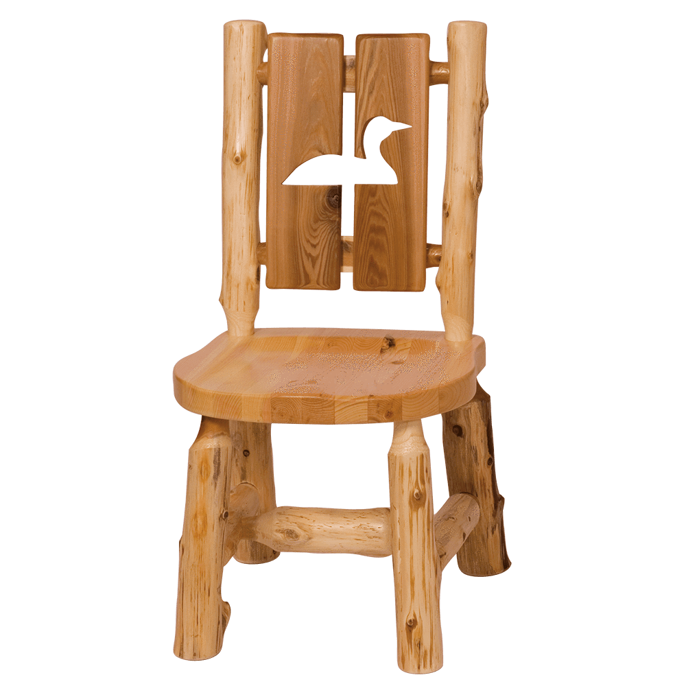 Cedar Cut-out Log Side Chair