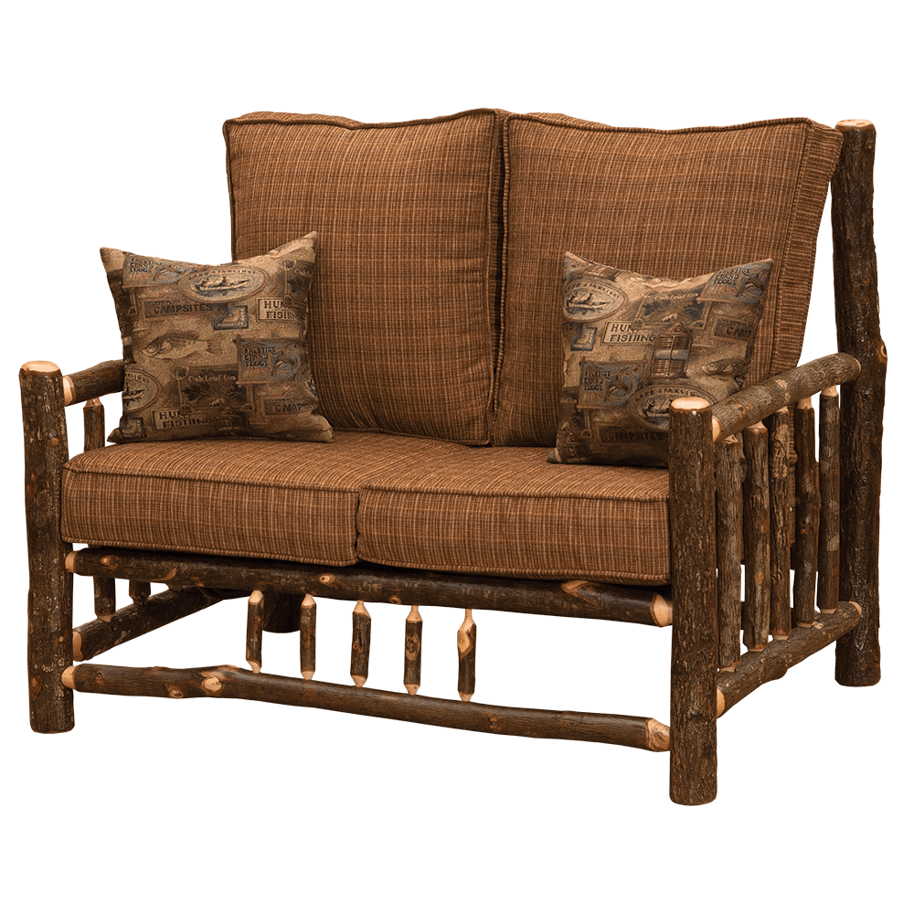 Hickory Log Frame Loveseat