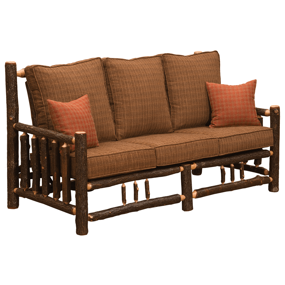 Hickory Log Frame Sofa