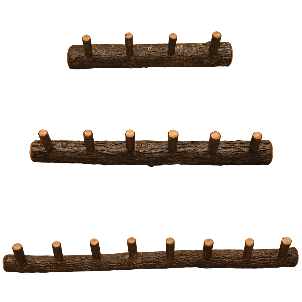 Hickory Wall Coat Rack
