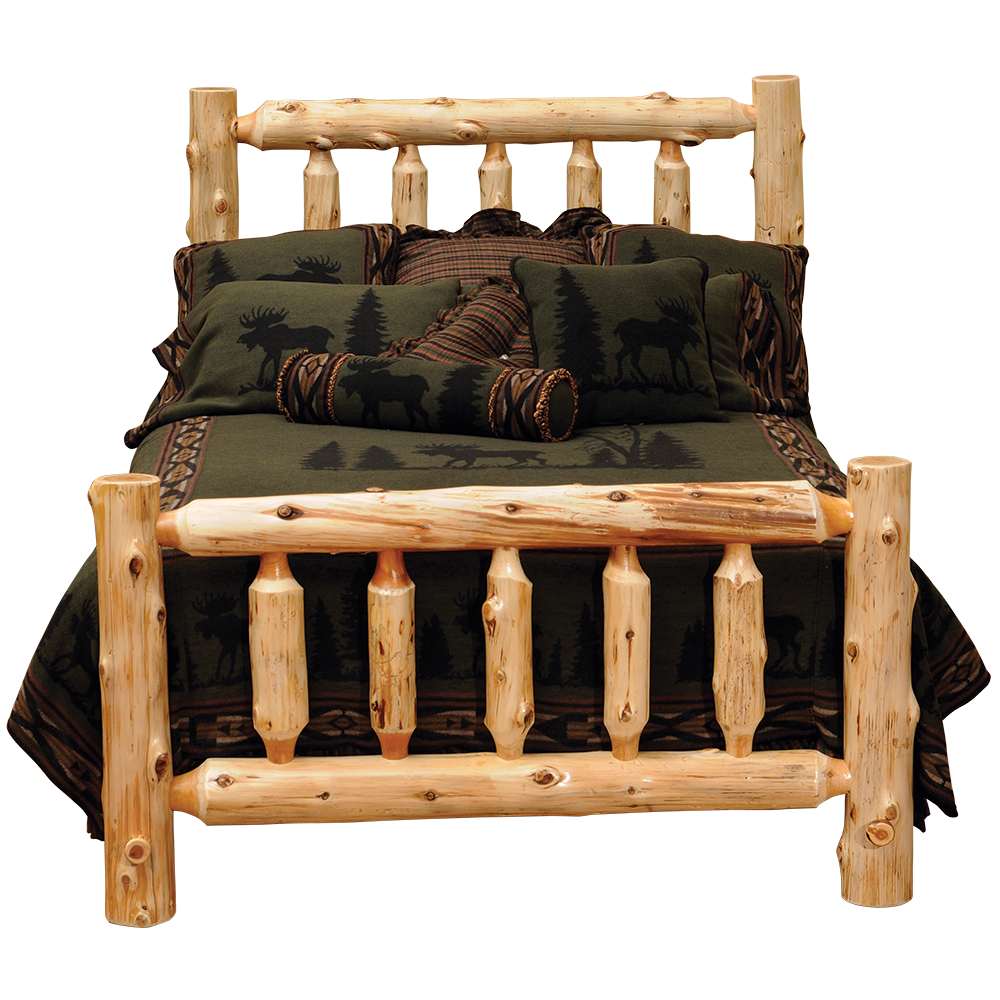 Cedar Traditional Log Bed