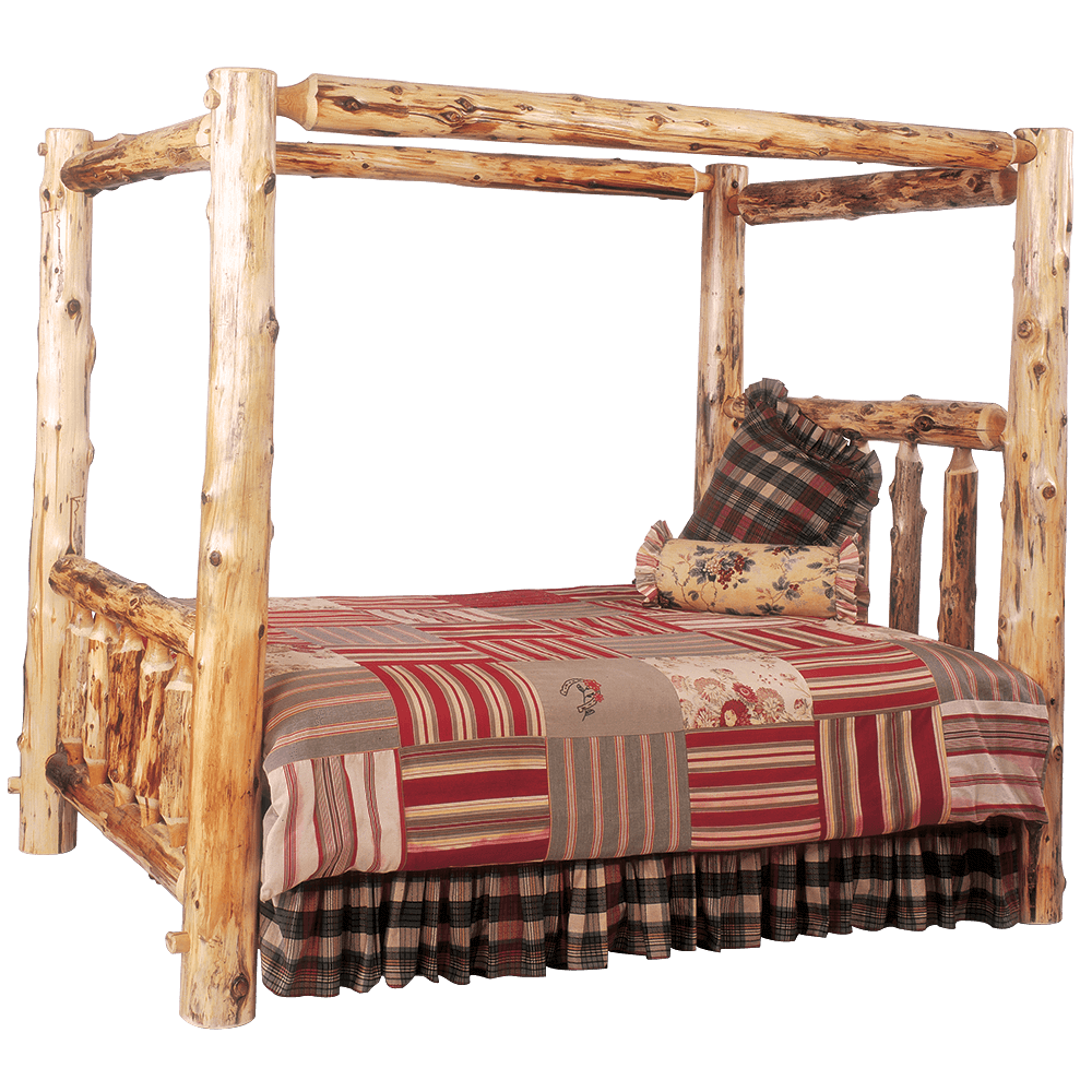 Cedar Canopy Log Bed