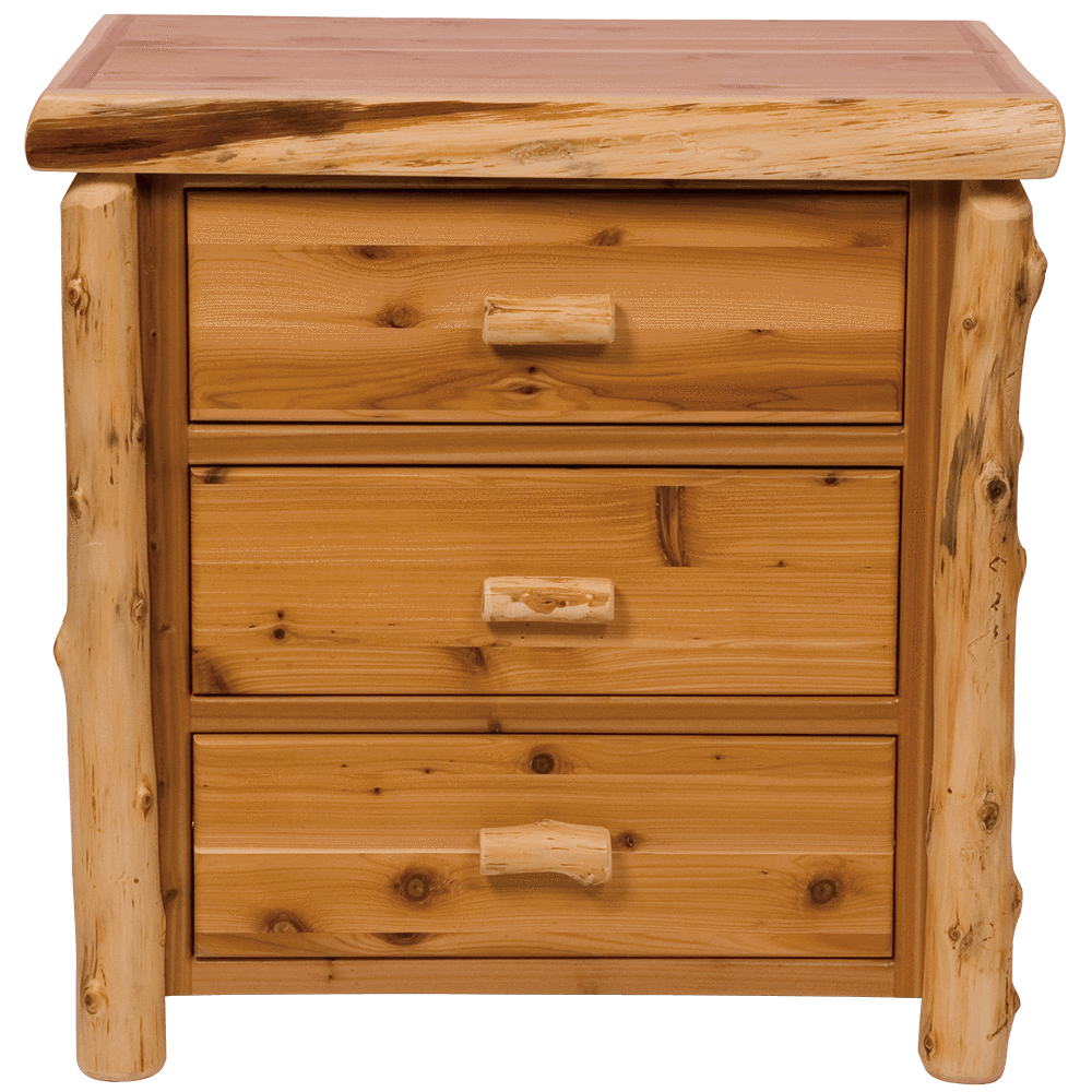 Cedar Three Drawer Chest