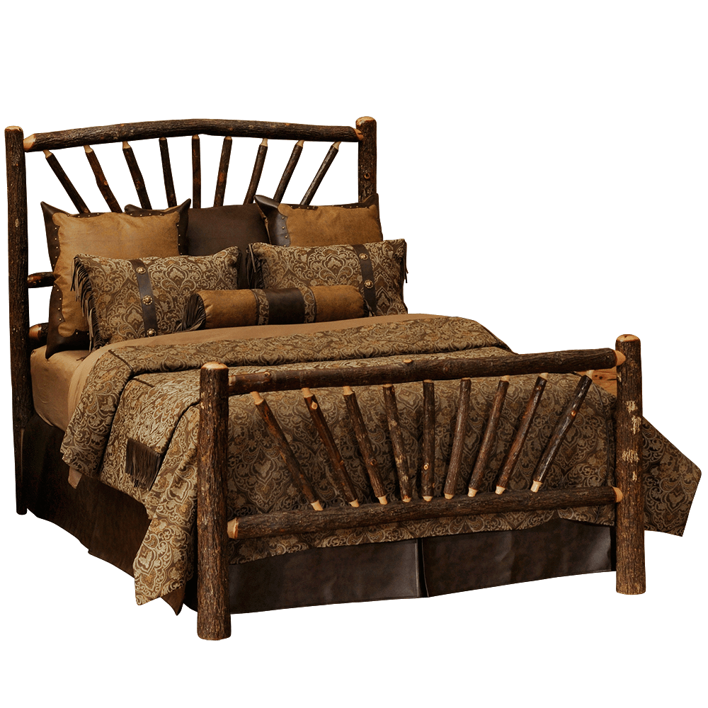 Hickory Sunburst Bed