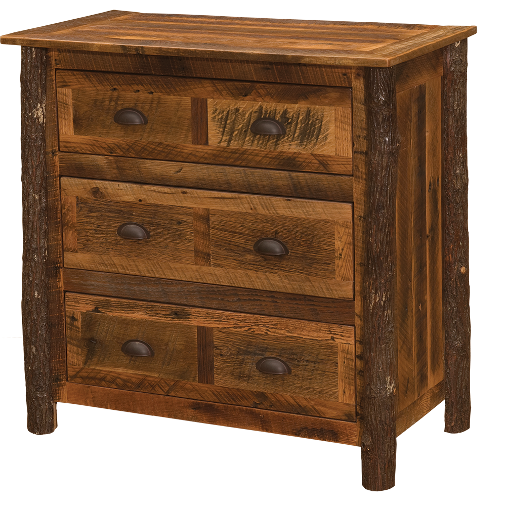 Barnwood Three Drawer Chest
