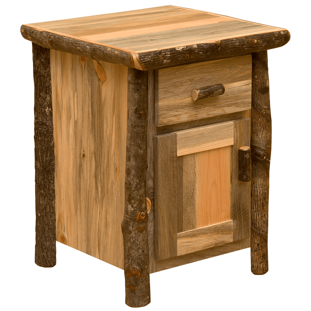 Blue Stain Pine Glacier Enclosed Nightstand