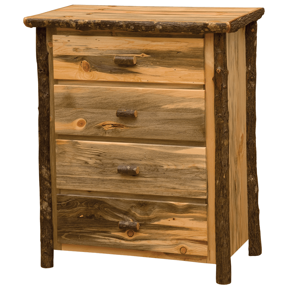 Blue Stain Pine Glacier Four Drawer Chest