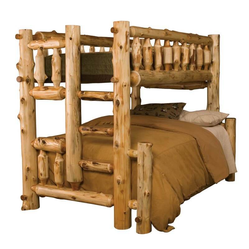 Cedar Log Bunk Bed