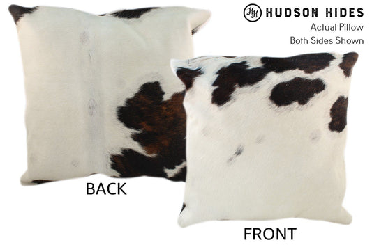 Tricolor 20"x20" Brazilian Cowhide Pillow #10457 by Hudson Hides