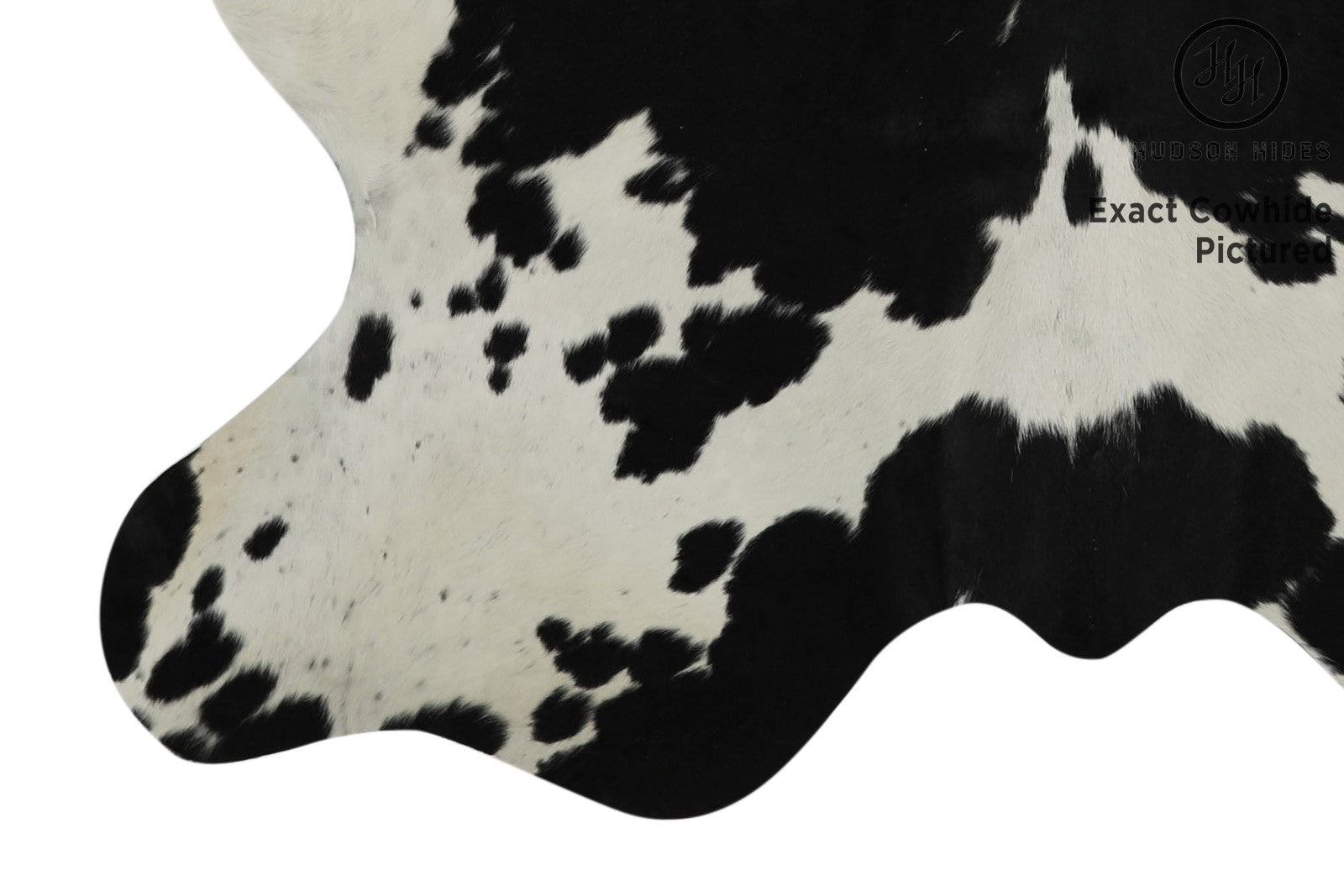 Black And White Cowhide Rug #11617