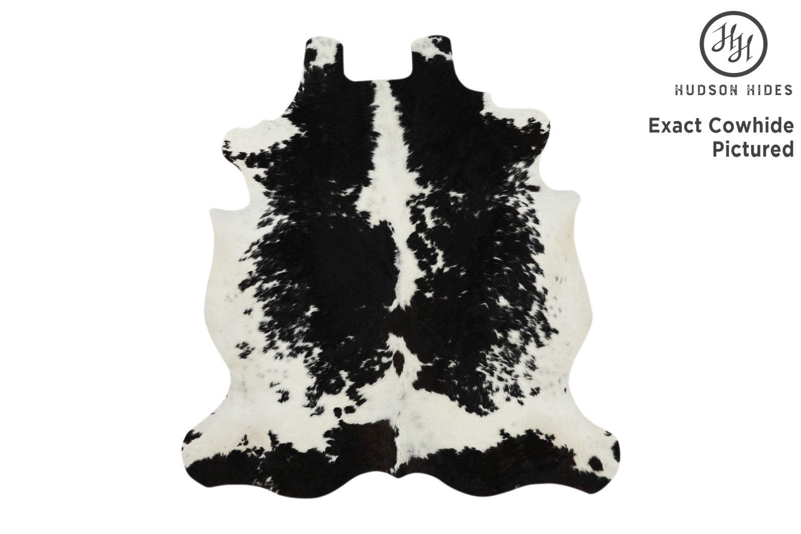 Black And White Cowhide Rug #11642