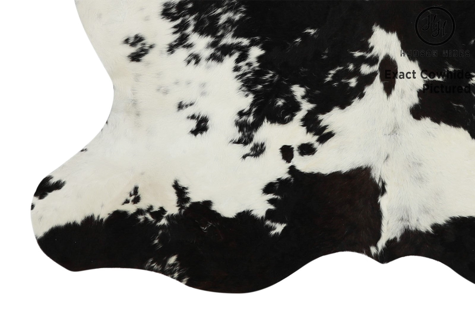 Black And White Cowhide Rug #11642