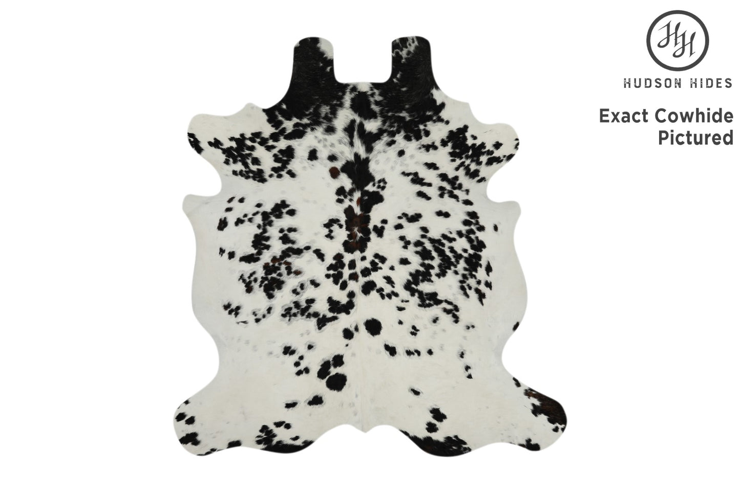 Salt And Pepper Black Cowhide Rug #11644