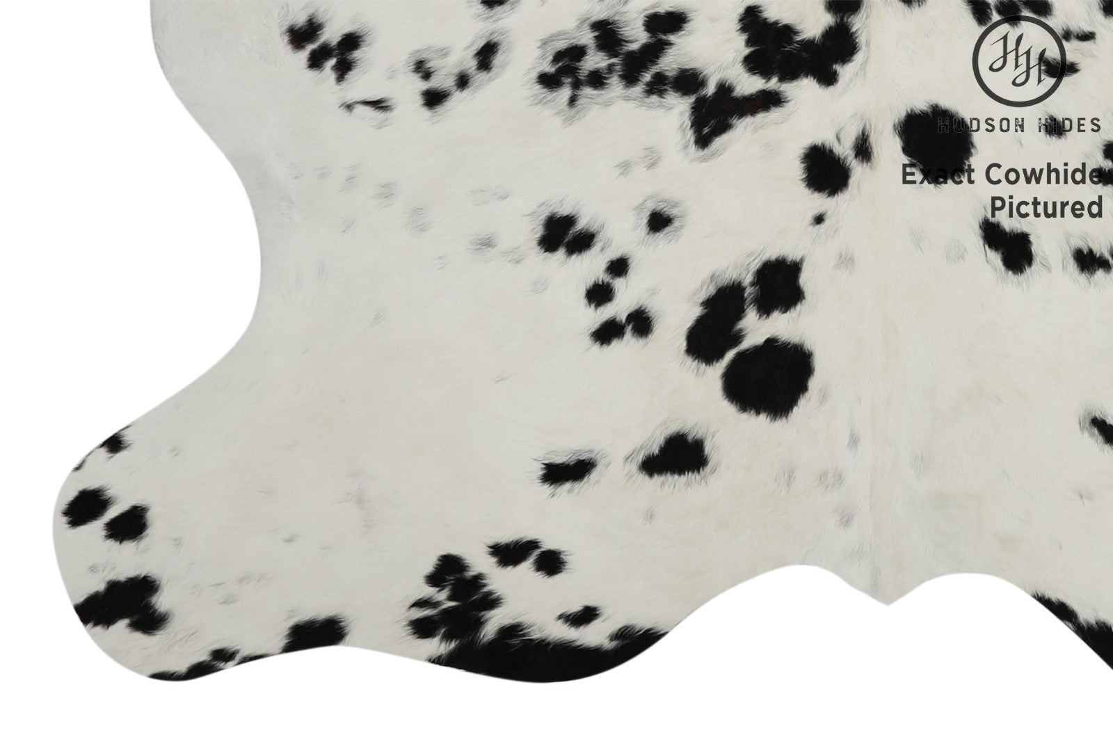 Salt And Pepper Black Cowhide Rug #11644