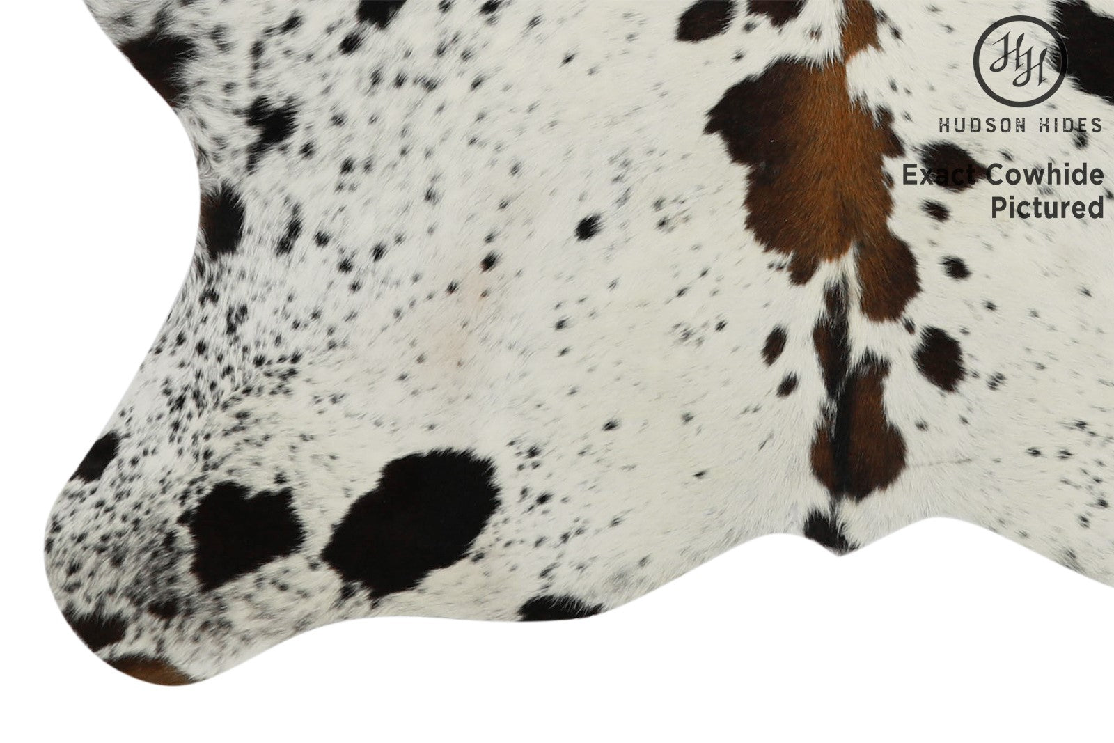 Salt And Pepper Brown Cowhide Rug #11646