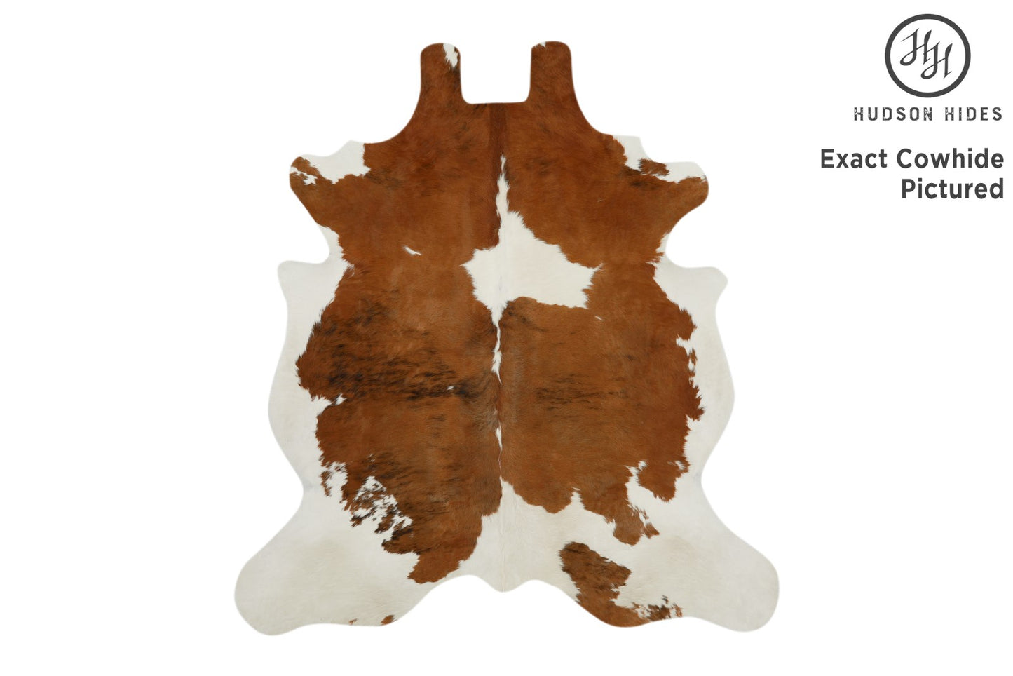 Brown And White Cowhide Rug #11647