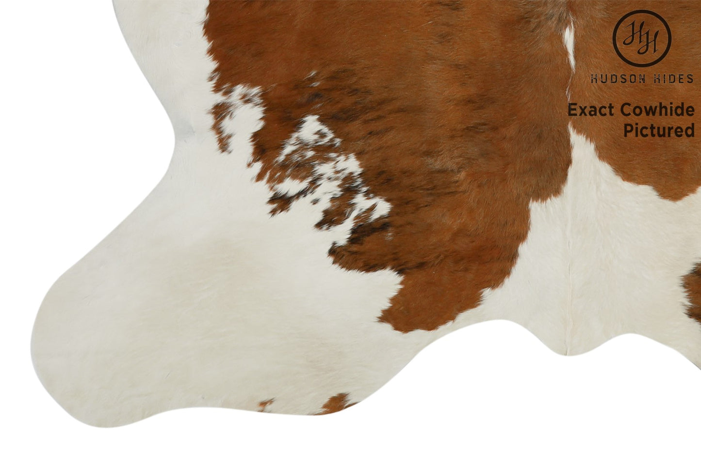 Brown And White Cowhide Rug #11647