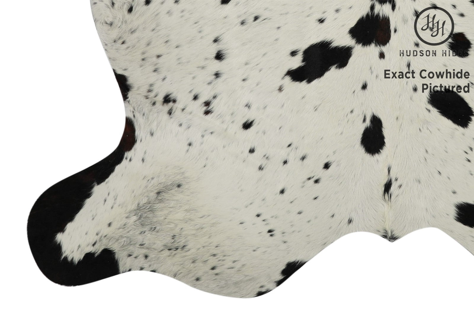 Salt And Pepper Black Cowhide Rug #11648