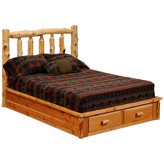 Cedar Footboard Dresser for Platform Bed