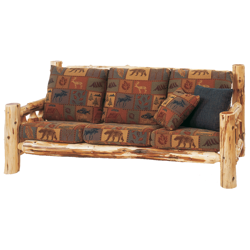 Cedar Log Frame Sofa