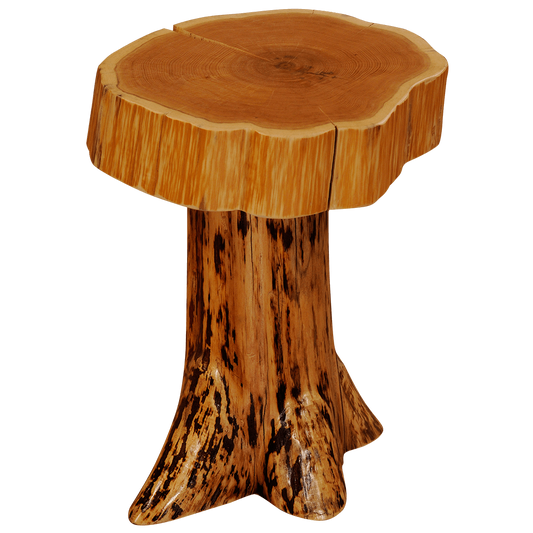 Cedar Stump End Table