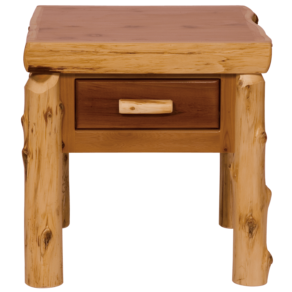 Cedar One Drawer End Table