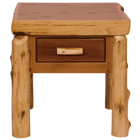 Cedar One Drawer End Table