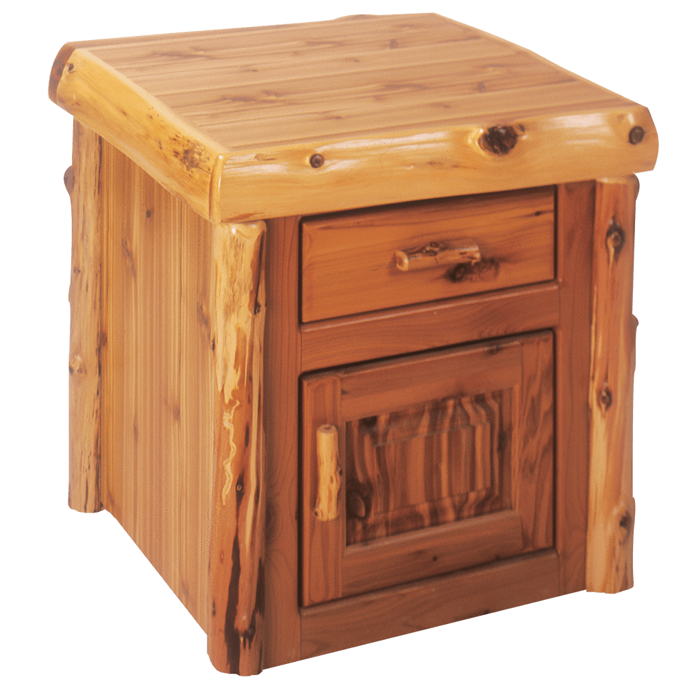 Cedar Enclosed End Table