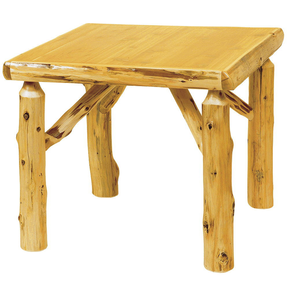 Cedar Log Game Table