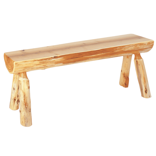 Cedar Log Bench