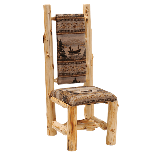 Cedar High Back Upholstered Side Chair