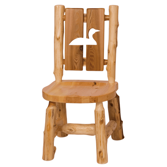 Cedar Cut-out Log Side Chair