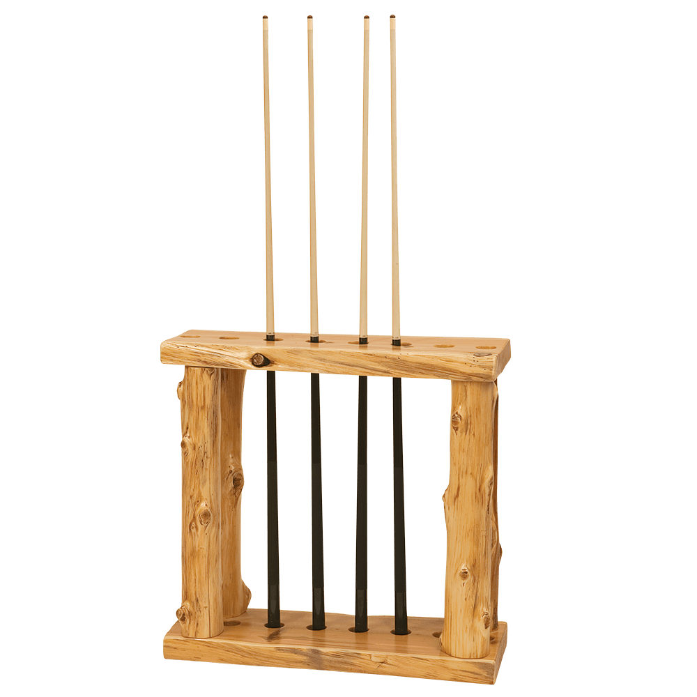 Cedar Floor Pool Cue Rack