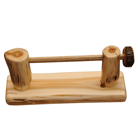 Cedar Wall-Mounted Toilet Paper Holder w/Rod