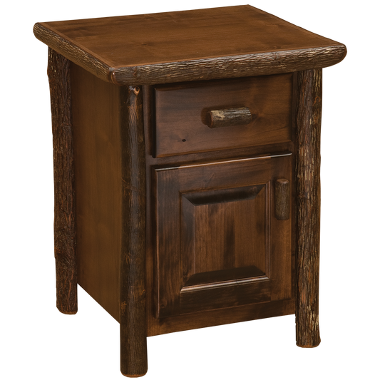 Hickory Enclosed Nightstand