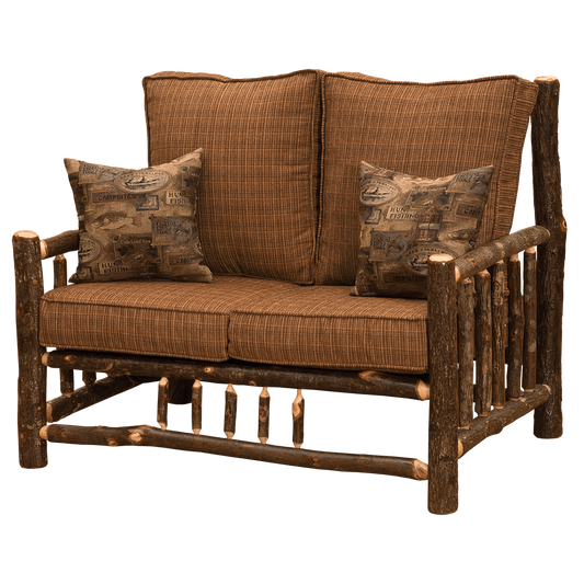 Hickory Log Frame Loveseat