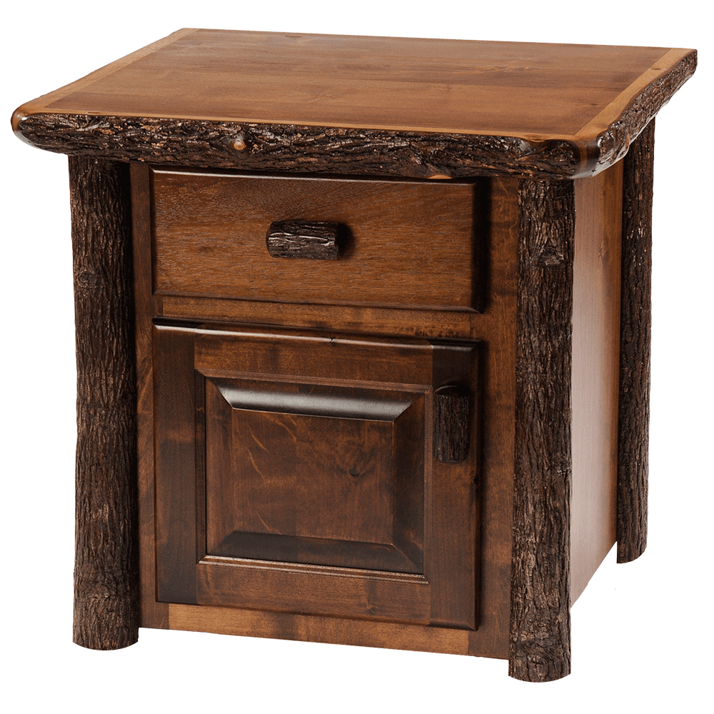 Hickory Enclosed End Table