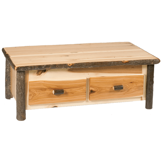 Hickory Coffee Table with Elevating Top