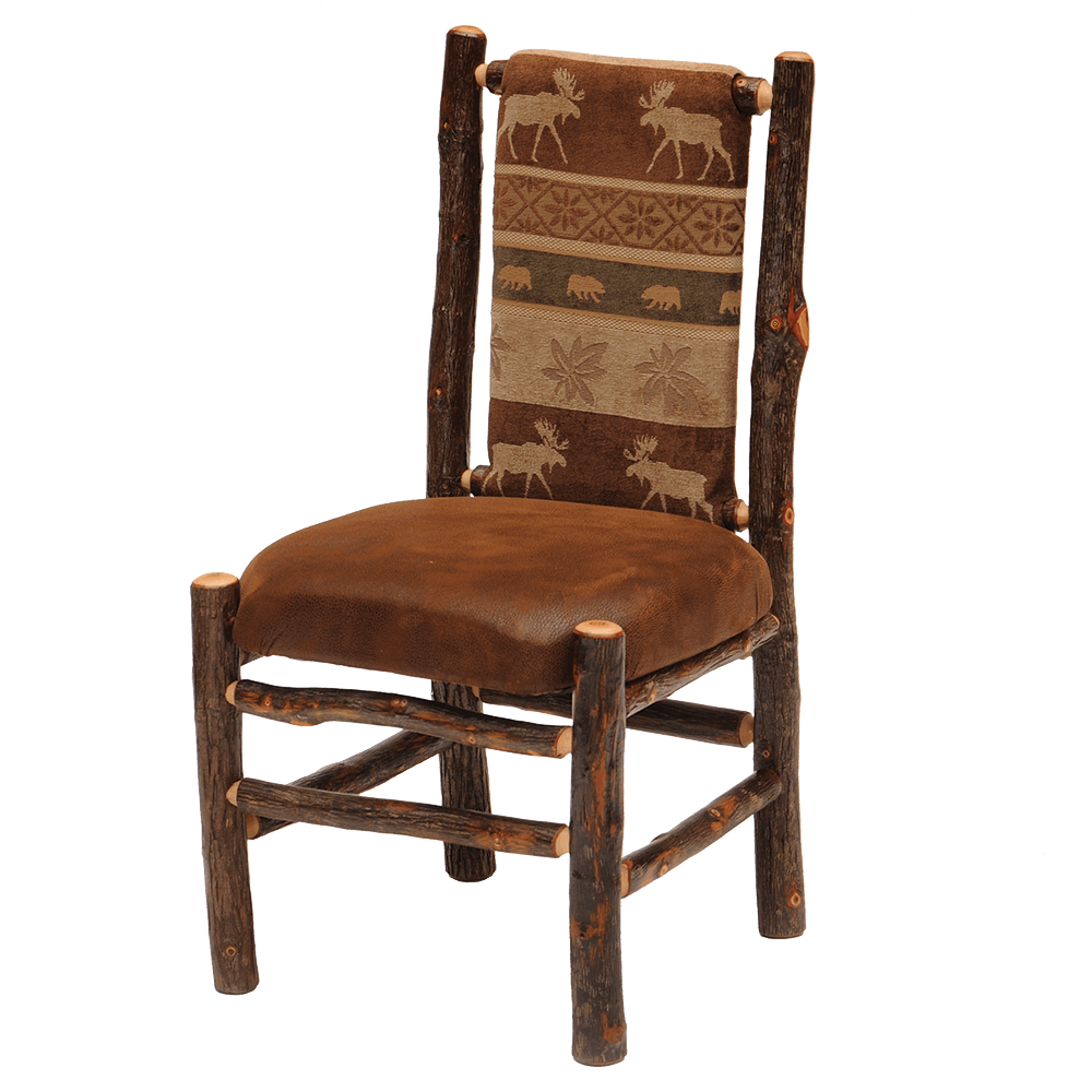 Hickory Upholstered Back Side Chair