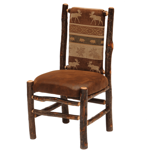 Hickory Upholstered Back Side Chair