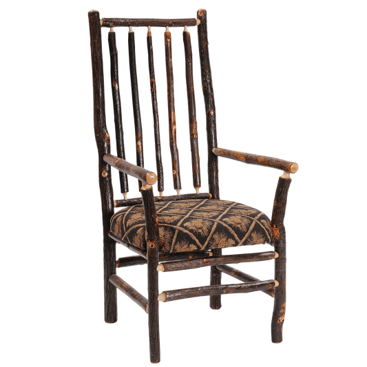 Hickory High Back Spoke Back Arm Chair