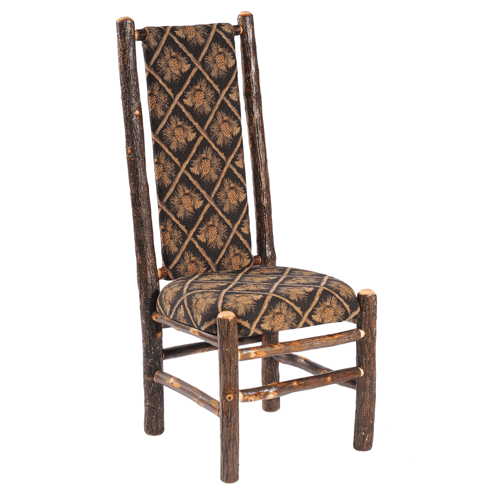 Hickory High Back Upholstered Back Side Chair