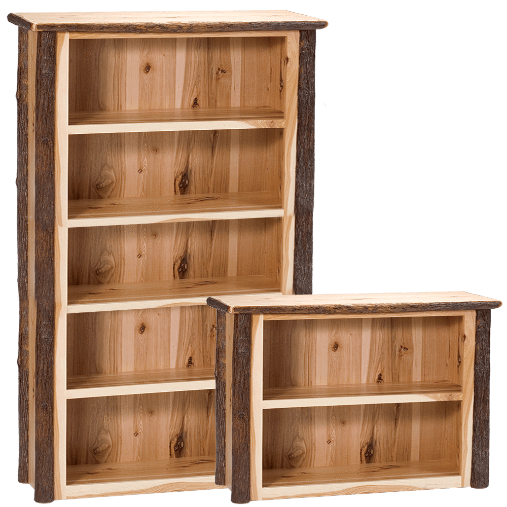 Hickory Bookshelves