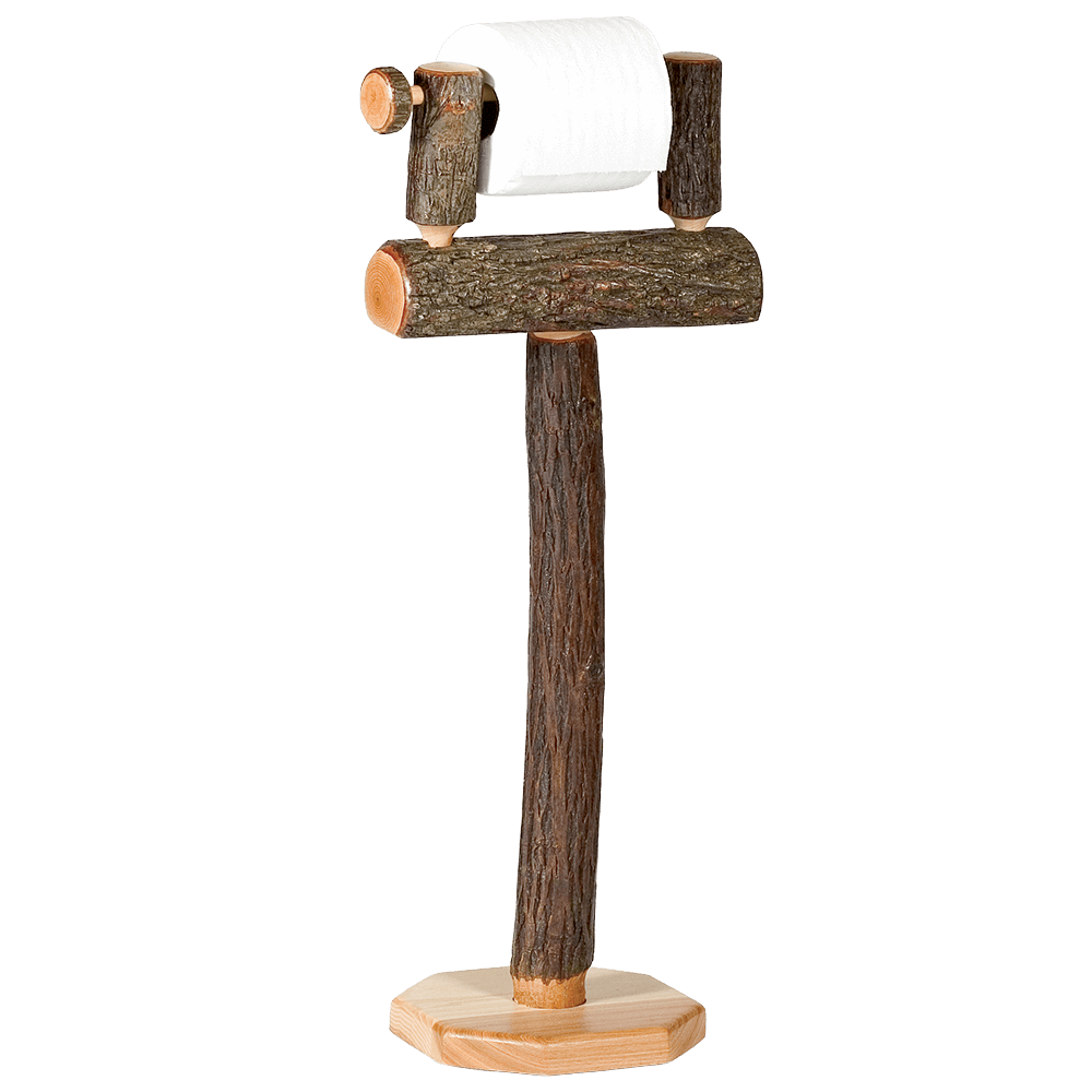 Hickory Free-Standing Toilet Paper Holder