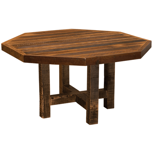 Artisan Barnwood Octagon Dining Table