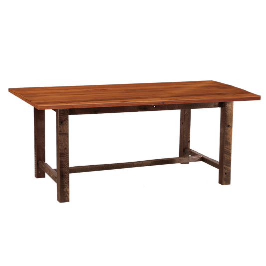 Reclaimed Barnwood Rectangle Harvest Dining Table