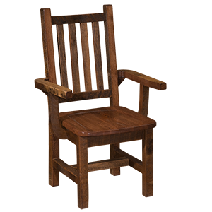 Barnwood Prairie Dining Arm Chair