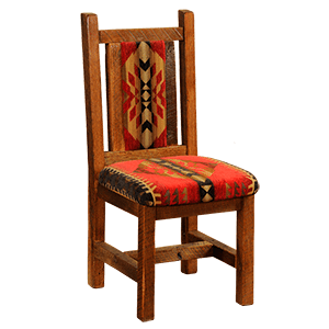 Barnwood Artisan Upholstered Side Chair