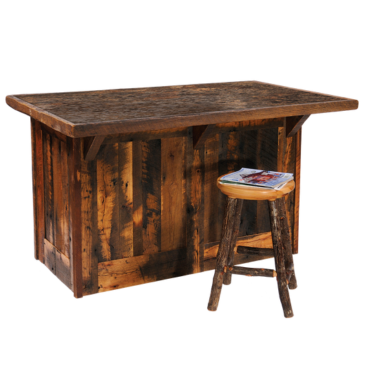 Reclaimed Barnwood Kitchen Island