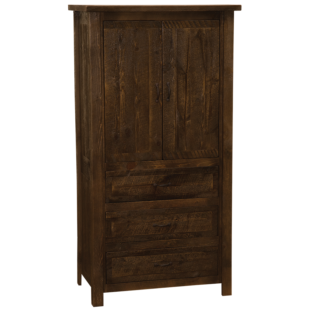 Frontier Three Drawer Armoire